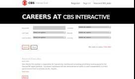 
							         Find Jobs - CBS Interactive Careers								  
							    