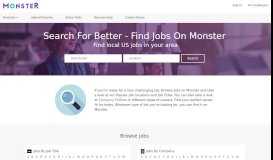 
							         Find Jobs Near You and Build a Career | Monster - Monster.com								  
							    