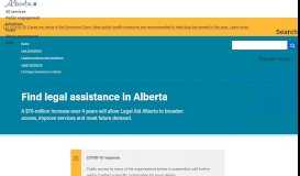 
							         Find legal assistance in Alberta | Alberta.ca								  
							    