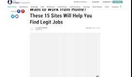 
							         Find Legit Work-From-Home Jobs Using These 15 Sites								  
							    