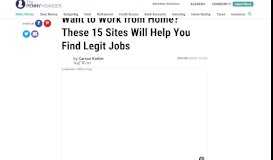 
							         Find Legit Work-From-Home Jobs Using These ... - The Penny Hoarder								  
							    