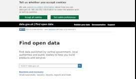
							         Find open data - data.gov.uk								  
							    