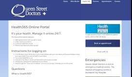 
							         Find out about Health 365 here - Queen Street Doctors								  
							    
