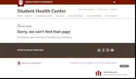 
							         Find People: IU Address Book: IU Health Center								  
							    