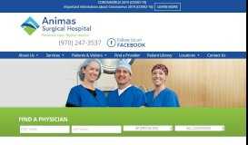 
							         Find Provider | Animas Surgical Hospital								  
							    
