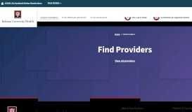 
							         Find Providers | IU Health								  
							    