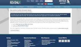 
							         Find Sales Use Tax Rates - MyTax Missouri - MO.gov								  
							    