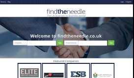 
							         Find The Needle: UK Business Directory | Online B2B Portal								  
							    