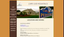 
							         Find Us - Cape Cod Pediatrics								  
							    