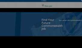 
							         Find Your Future Commonwealth Job | Mass.gov								  
							    
