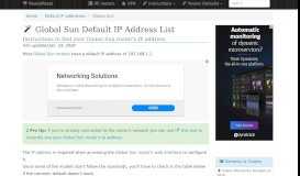
							         Find Your Global Sun Router's Default IP The Easy Way ...								  
							    