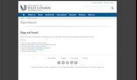 
							         Find your way - Ealing site | University of West London								  
							    
