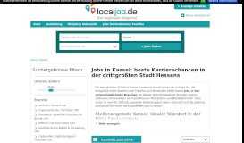 
							         Finde attraktive Stellenangebote und Jobs in Kassel - localjob.de								  
							    