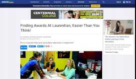
							         Finding Awards At Laurentian, Easier Than You Think! - SchoolFinder ...								  
							    