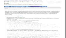 
							         Finding Electronic Journals - WHSL Introduction to ... - Wits LibGuides								  
							    