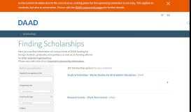 
							         Finding Scholarships - Scholarship Database - DAAD - Deutscher ...								  
							    