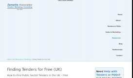 
							         Finding Tenders Free | How to Find UK Public Tenders | Zemaitis Assoc.								  
							    