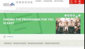 
							         Finding the programme for you | Campus France								  
							    
