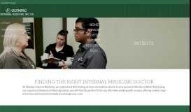 
							         Finding the Right Internal Medicine Doctor | Olympic Internal Medicine								  
							    