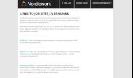 
							         Finding work in Denmark - list of job sites in Denmark - Nordicwork								  
							    