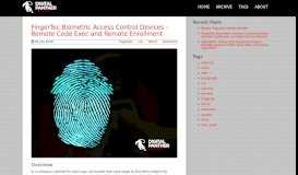 
							         FingerTec Biometric Access Control Devices - Digital Panther ...								  
							    