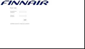 
							         Finnair Login								  
							    