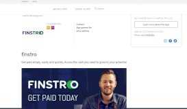 
							         finstro | add on to your MYOB accounting software								  
							    