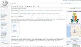 
							         Firbank Girls' Grammar School - Wikipedia								  
							    