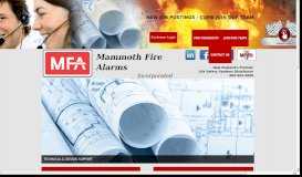 
							         Fire Alarm System Distributer - Mammoth Fire Alarms, Inc.								  
							    