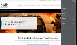 
							         Fire and Emergency Response - Tait Communications								  
							    