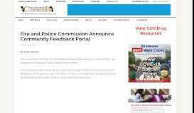 
							         Fire and Police Commission Announce Community Feedback Portal								  
							    