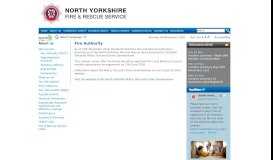 
							         Fire Authority - North Yorkshire Fire & Rescue Service								  
							    