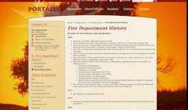 
							         Fire Department History / Portales, NM								  
							    