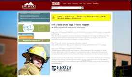
							         Fire Science Online Regis Transfer Program | Red Rocks Community ...								  
							    