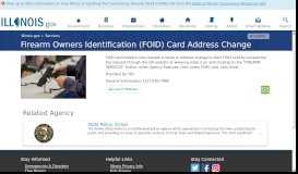 
							         Firearm Owners Identification (FOID) Card Address Change								  
							    
