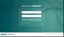 
							         FIRECREST Site Portal Login								  
							    
