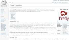 
							         Firefly Learning - Wikipedia								  
							    