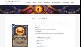 
							         Firelands Portal - Hearthstone Card - Hearthstone Top Decks								  
							    