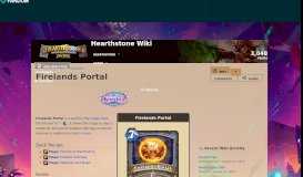 
							         Firelands Portal | Hearthstone: Heroes of Warcraft Wiki | FANDOM ...								  
							    