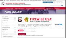 
							         Firewise USA - NFPA								  
							    