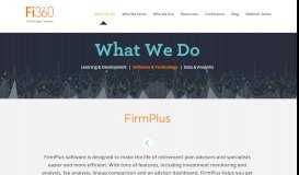 
							         FirmPlus | Fi360								  
							    