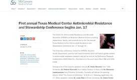
							         First annual Texas Medical Center Antimicrobial Resistance and ...								  
							    