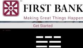 
							         First Bank Checking Account Online Application: First Bank								  
							    