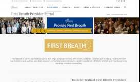 
							         First Breath Provider Portal – Wisconsin Womens Health Foundation								  
							    