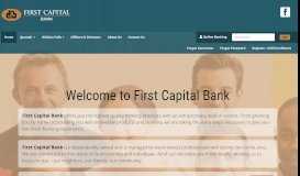 
							         First Capital Bank								  
							    