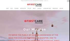 
							         First CARE Provider								  
							    
