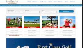 
							         First Class Golf - Golfkurs, Golfreisen, DGV Platzreife, Handicap								  
							    