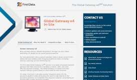 
							         First Data Global Gateway e4								  
							    
