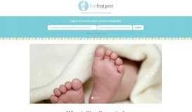 
							         First Footprint | Lasting Keepsakes from Your Baby's Footprint								  
							    
