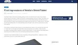 
							         First impressions of Nvidia's Shield Tablet - The Tech Report - Page 2								  
							    